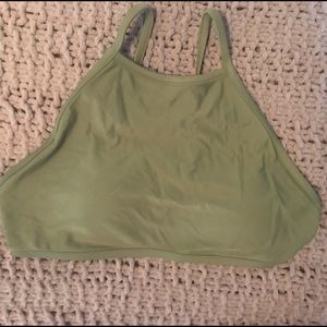 NWOT aerie high neck bathing suit top